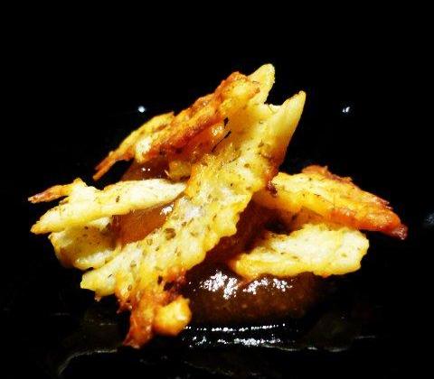 Chips de Cantal au cumin et chutney de coings - la francesa aux fourneaux