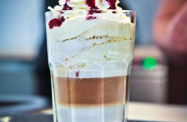 Le latte macchaiato douceur de framboise - Photo par 750g