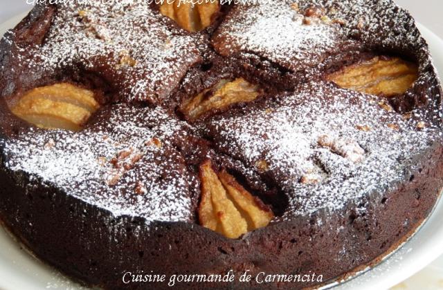 Recette Gateau Chocolat Poires Facon Brownie 750g