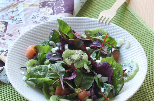 Salade au saumon fumé et kiwi - Photo par Silvia Santucci