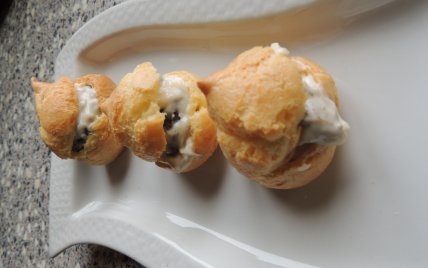 Gougères d'escargots au boursin 3 poivres - Photo par vanessadsm
