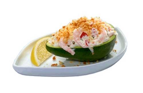 Avocats grillés aux crevettes - Photo par Philadelphia