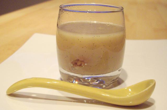 Velouté de topinambours à la vanille et à la châtaigne - Photo par lebotsc