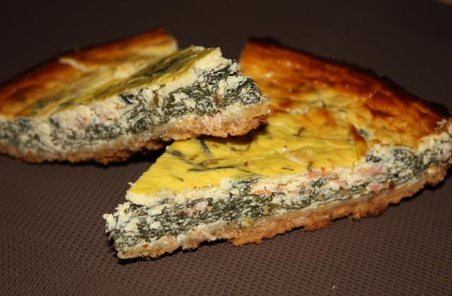 Cheesecake saumon, épinard et ciboulette - Photo par annfleur