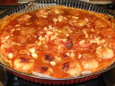 Tarte aux pêches et amandes effilées - jeanjaCd