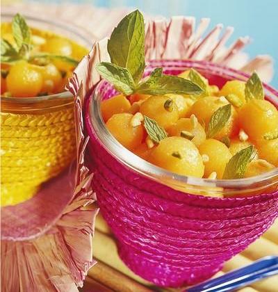 Salade de melon aux fruits secs - Photo par Cedus Le sucre