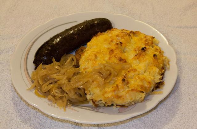 Boudin noir et sa purée à l'oignon ! - Photo par chapi0