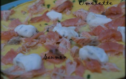 Omelette aux 2 saumons - elisah