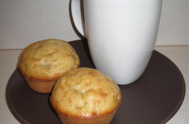 Muffins à la banane, cœur fondant au chocolat - Photo par titauaL