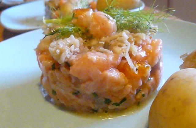 Tartare de saumon aux clémentines confites - Photo par 750g