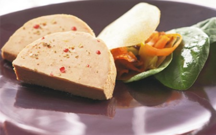 Croustillant de Foie Gras aux Légumes - Photo par Labeyrie