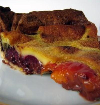 La tarte abricot-cerise au chocolat - Photo par verocag