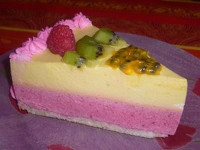 Bavarois Framboises et Fruits exotiques - Photo par thierrGEe