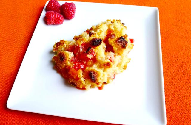Crumble framboises abricots - Photo par mariebm4