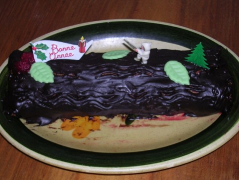 Bûche au chocolat facile à réaliser - Photo par vekasm
