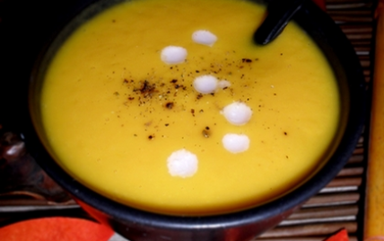 Soupe de carottes au lait de coco sans épices - Photo par mathildee