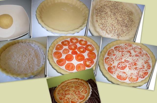 Tarte au thon, tomates et crème fraîche - Photo par cristlg