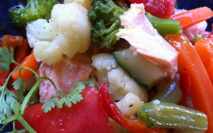 Dôme de saumon frais et ses légumes - Photo par Gut