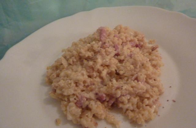 Boulgour à la carbonara - Photo par lacuisineaufildariane