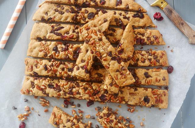 Cookies sticks noix de pécan et cranberries - Photo par Emmanuelle EVRARD