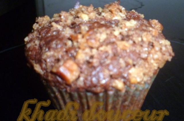 muffin banane nutella et son streusel - Photo par khadidj