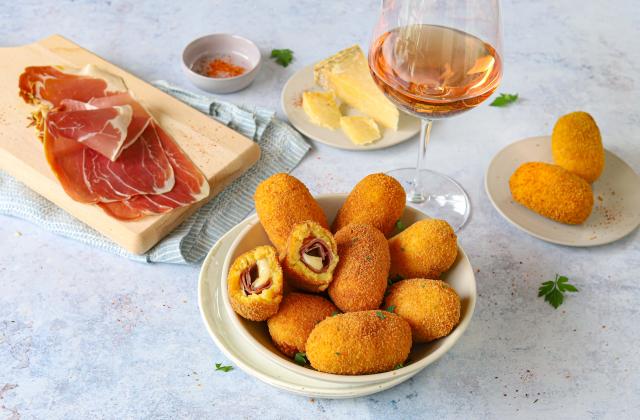 Croquettes de  jambon de Bayonne et  pommes de terre au Laguiole AOP - Silvia Santucci