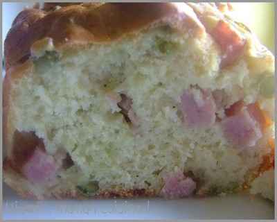 Cake léger aux petits pois & jambon - sandricCV