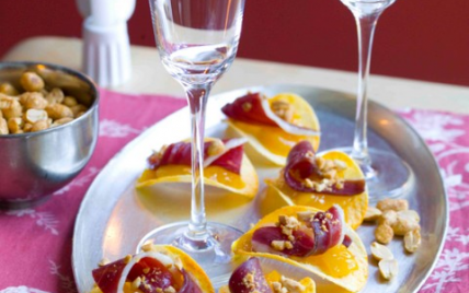 Tuiles de magret de canard, chutney de mangue et éclats de cacahuètes - Photo par Instant craquant