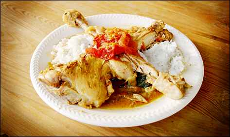 Cuisses de poulet au lait de coco - Photo par isap74