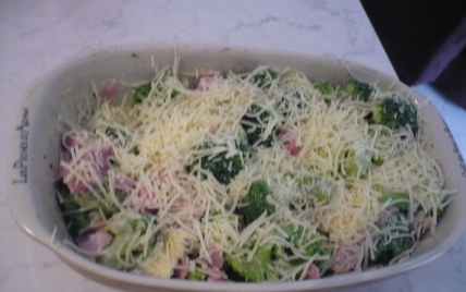 Gratin de brocolis au jambon - Photo par 750g