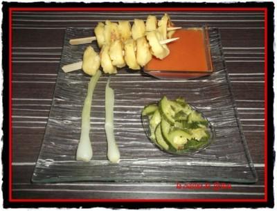 Brochettes de tortellini jambon-emmenthal en vert et rouge - Photo par Lirilou