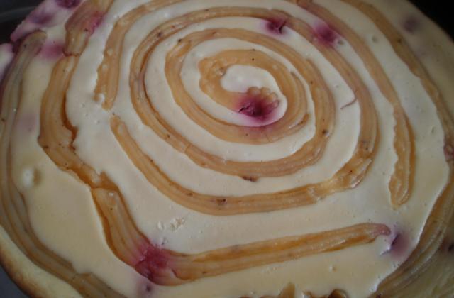 Cheesecake à la framboise et sa spirale de citron - Photo par brevesdecuisine