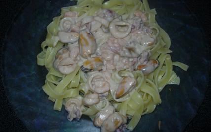Tagliatelles aux fruits de mer - Photo par bejaou