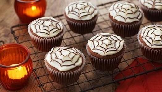 Cupcakes spider d'Halloween - Photo par Gourmandises45