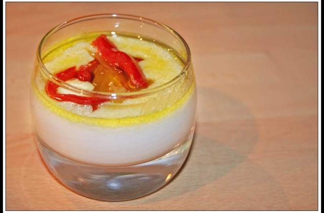 Panna cotta coriandre, légumes du soleil - balmat