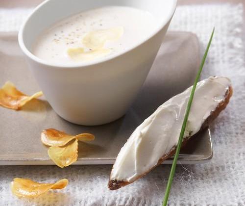 Velouté de châtaignes au gingembre et St Môret® - Photo par Quiveutdufromage.com