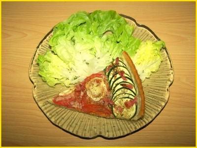 Tarte aux courgettes, tomates, lardons et chèvre - Photo par Titeratatouille