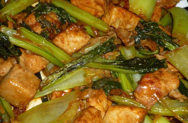 Poulet au pe tsai (ou brède) - Photo par vanillx