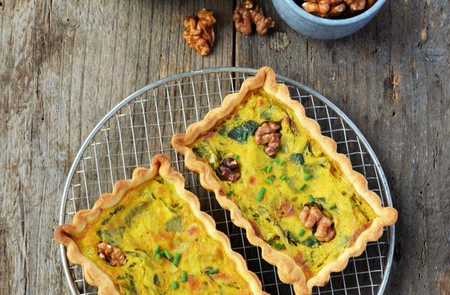 Mini quiches aux poireaux & aux noix - Photo par Angélique Roussel pour Soy