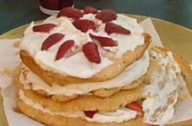 Gâteau d'antan aux fraises - Photo par capali