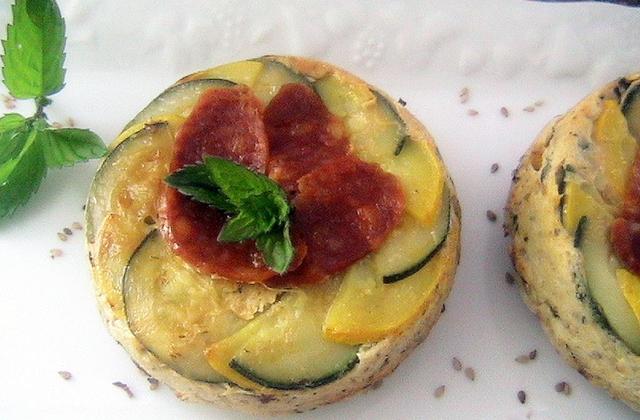 Tatin de courgette ricotta et chorizo - Photo par partage2recettes