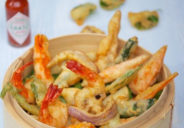 Tempura légumes et crevettes - Photo par Amora