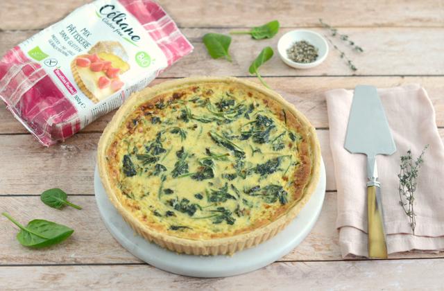 Quiche sans gluten aux épinards et à la crème d'amandes - Photo par Nadia Paprikas