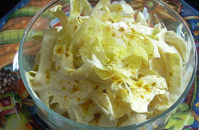 Salade d'endives au curry - Photo par La soupe à la citrouille