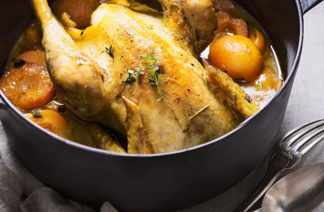 Poulet aux abricots et au cidre - Photo par Interfel