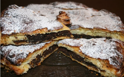 Galette des rois au chocolat et amandes - Photo par Dan