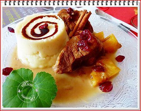 Épaule d'agneau, ananas et cranberries - Photo par nicole4X