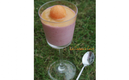 Coupe framboise - crème de calissons - Photo par la cuisine caro