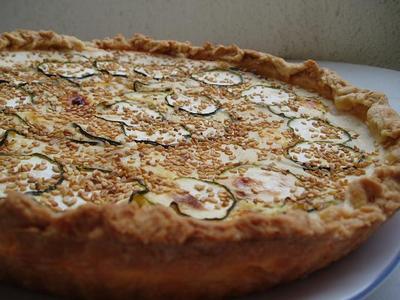 Tarte aux courgettes et au bleu - Photo par newelm