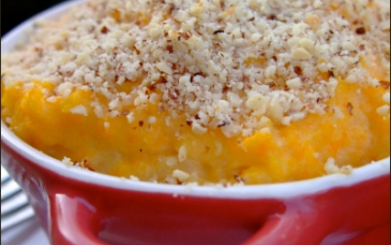 Gratins de pommes de terre et courge butternut aux agrumes et chapelure de noisettes - Photo par christgOm